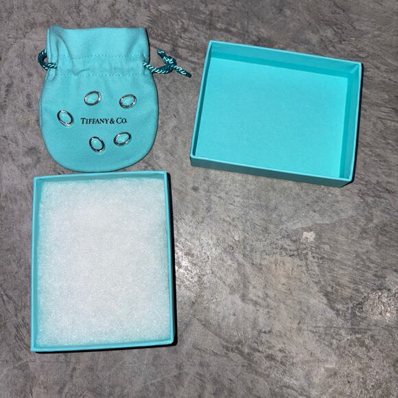 Tiffany & Co. Sterling Silver Clasping Link Oval Jump Spring Ring Charm 1 Unit - Picture 6 of 6